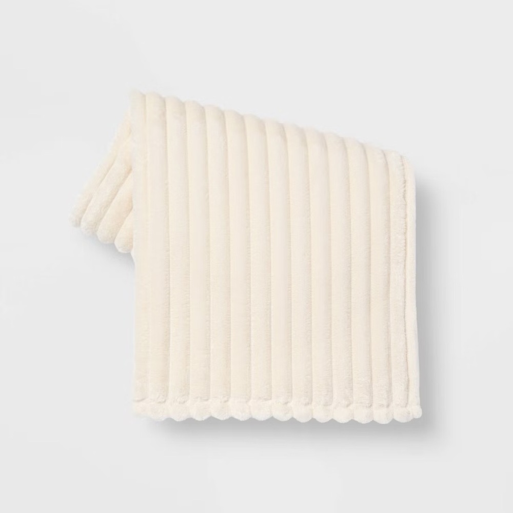 Cream Throw Blanket